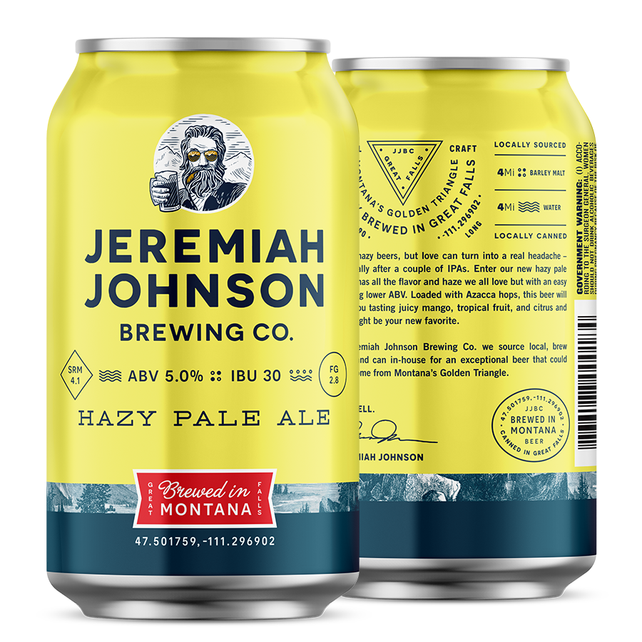 Jeremiah Johnson Brewing Company Hazy Pale Ale